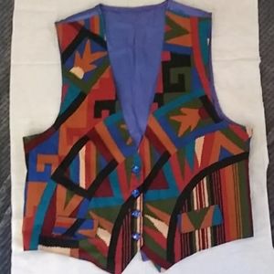 Funky vest my mom made 15 years ago. Satin lined